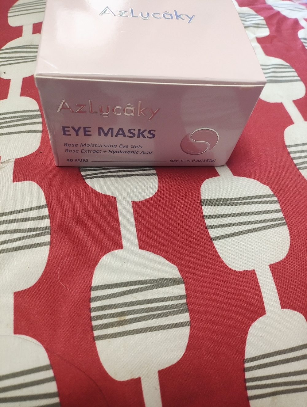 Azlycaky Pink Eye Masks - Rose Moisturizing Gel